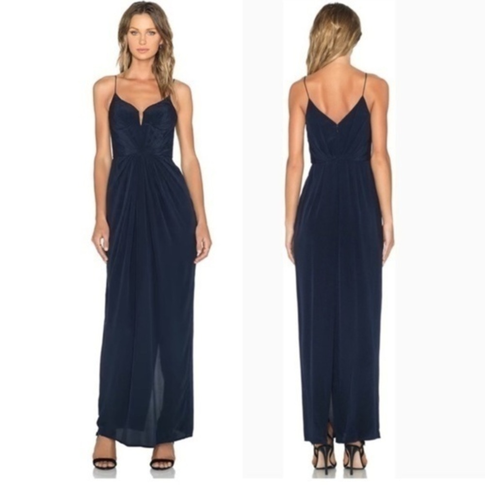 Zimmermann Balconette Maxi Dress in French Navy